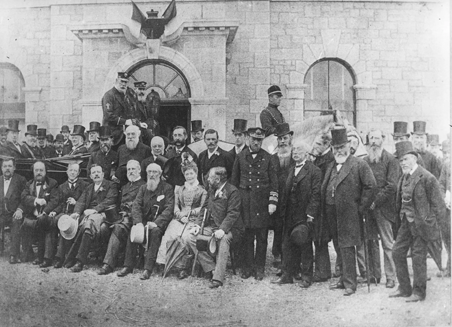 The opening of the Marine Biological Association building at Citadel Hill, Plymouth in 1888.