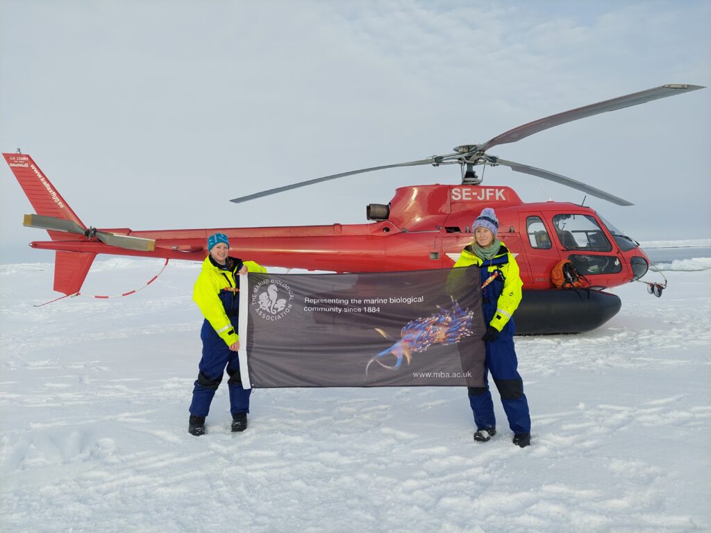 Polar Arctic Research with Kimberly Bird and Birthe Zäncker helicopter