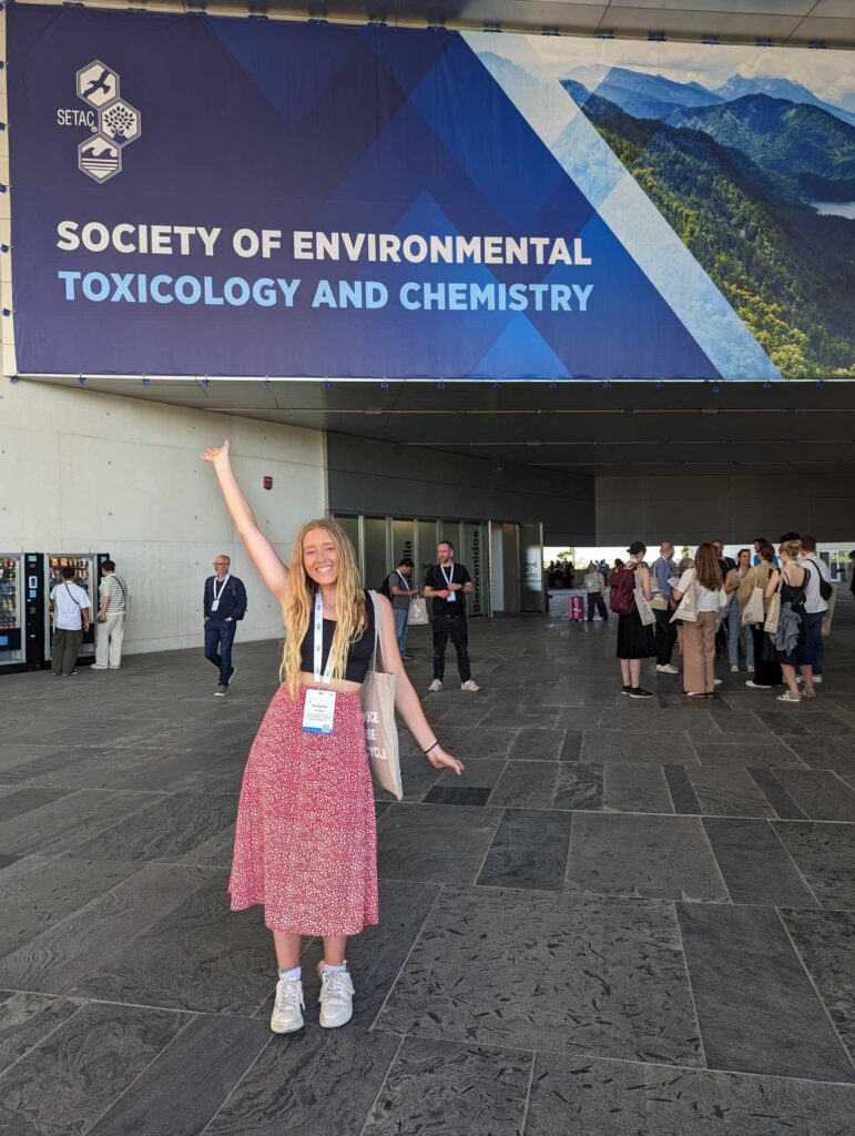 Anneliese Hodge, a PhD Student at the University of Plymouth and Plymouth Marine Laboratory attended the Society of Environmental Toxicology and Chemistry (SETAC) conference held in Seville, Spain. thanks to the MBA Student Bursary