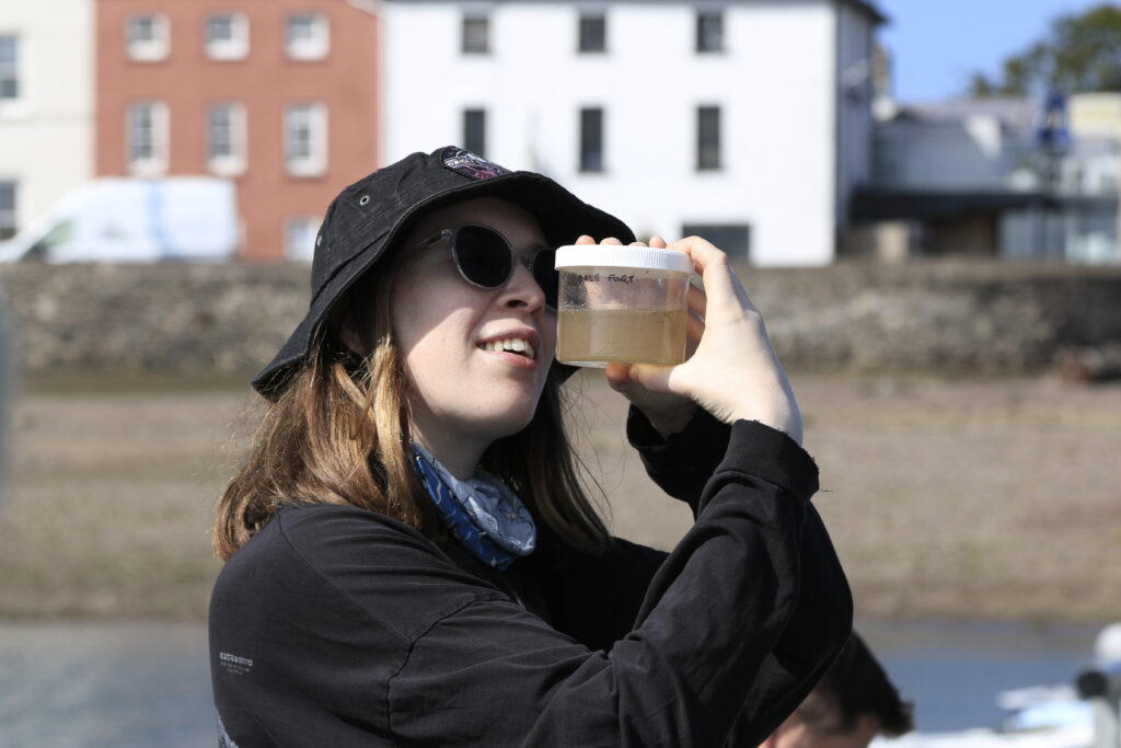 MBA Student Member and Mentor Kym Yarwood took part in the Field Studies Council Dale Fort Camp in August.  Photo credit: James Shelton, Field Studies Council